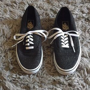 Sparkly Black Vans